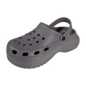 Keanu Womens/Ladies Platform Clogs / Gray